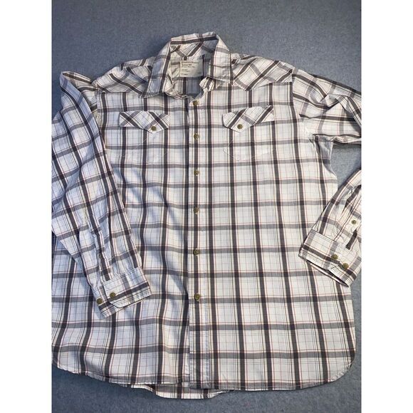 Wrangler Other - WRANGLER JEANS CO. MEN'S Plaid / Checkered LS Button Front‎ Shirt  SIZE XL